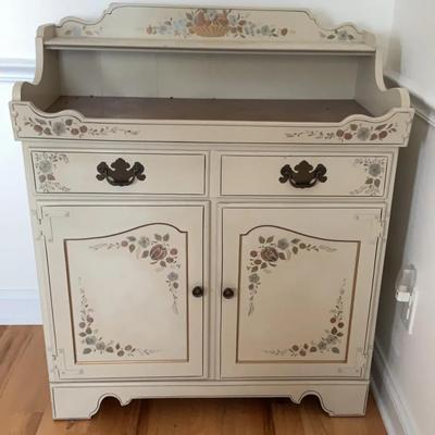Ethan Allen Painted Floral Sideboard