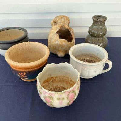 Mixed Lot Of Medium Size Planters