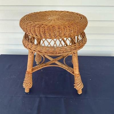 Small Wicker Stool