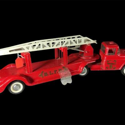 Vintage Buddy L 3 Metal Fire Truck