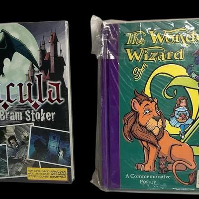 Dracula And Wonderful Wizard Of Oz pop-up Display books