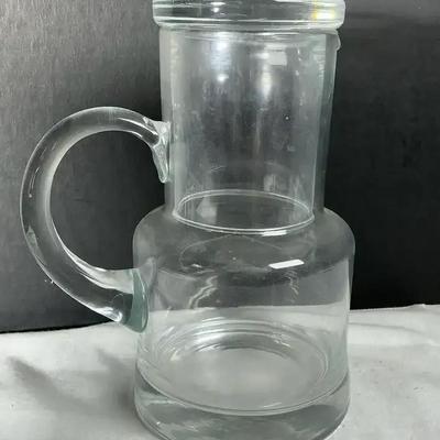 Clear Bedside Water Pitcher Carafe And Glass