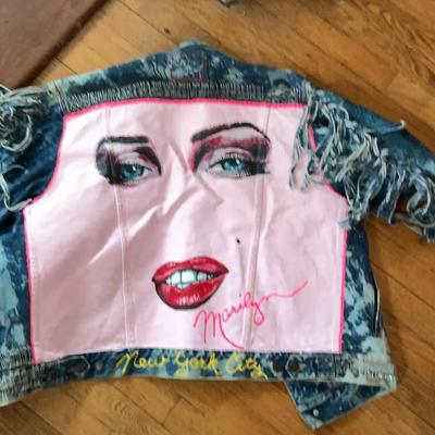 MUST SEE - Truly Unique Painted Denim Jacket