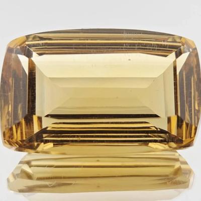 12.4ct Natural Unheated Antique Concave Cut Citrine 