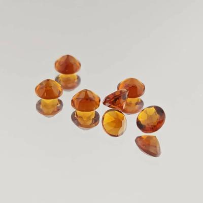 1.8ctw Natural Unheated Round Cut Citrine 