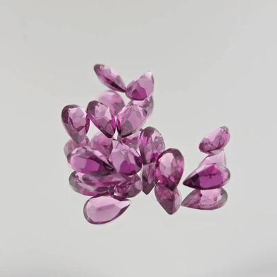 3.1ctw Natural Unheated Pear Cut Rhodolite Garnet 