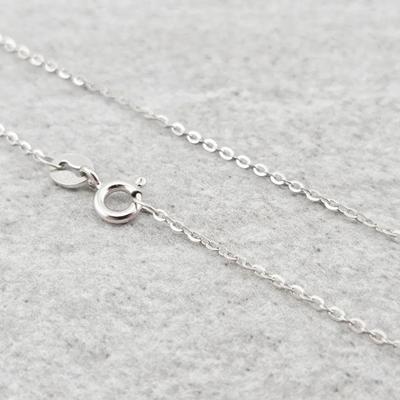 Sterling Silver Fine Link Necklace 17"