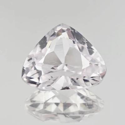 8.6ct Natural Unheated Triangle Cut Kunzite 