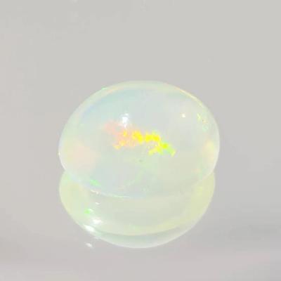 3.4ct Natural Unheated Oval Cabochon Rainbow Luster Opal 