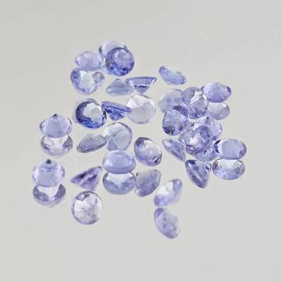 4.1ctw Natural Unheated Round Cut Tanzanite 