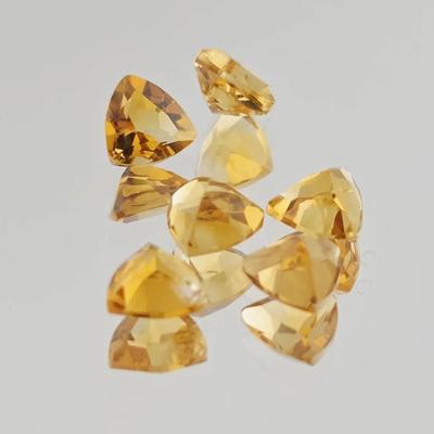 2.5ctw Natural Unheated Trilliant Cut Citrines