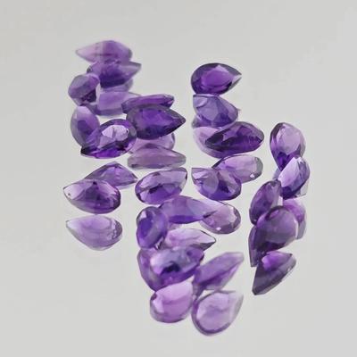 4ctw Natural Unheated Pear Cut Amethyst 