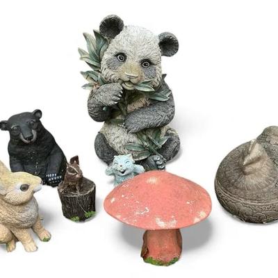 Adorable Animals Lawn Decor Chicken Panda Bear Rabbit Mushroom
