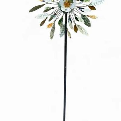 Metal Flower Wind Spinner (O16)