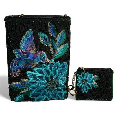 Mary Frances Beaded Hummingbird Handbag 