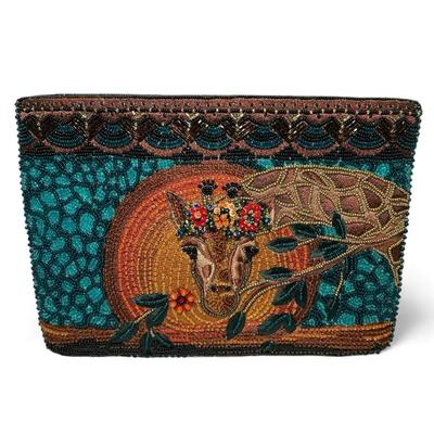 Mary Frances Beaded Giraffe Clutch 