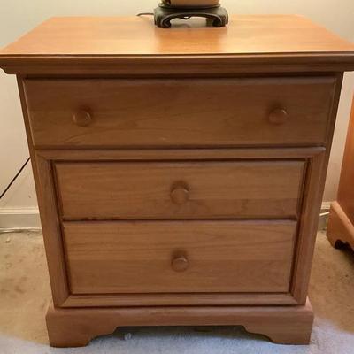 Set Of Two Pine Nightstands 