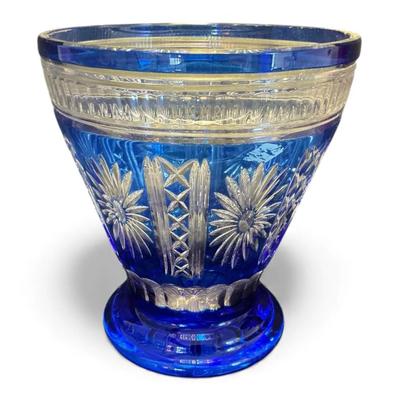 Bohemian Glass Large Vase (10 Inch)