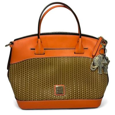 Dooney & Bourke Woven Domed Satchel 