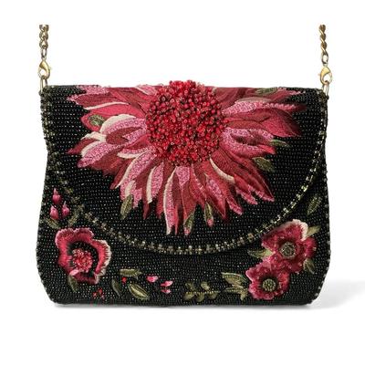 Mary Frances Pretty In Pink Beaded Crossbody Bag 
