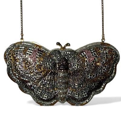 Judith Leiber Butterfly Rhinestone Minaudière