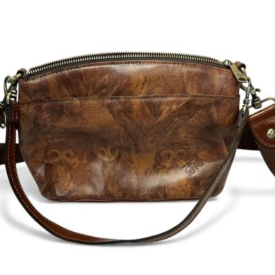 Patricia Nash Leather “Owl Print” Handbag 