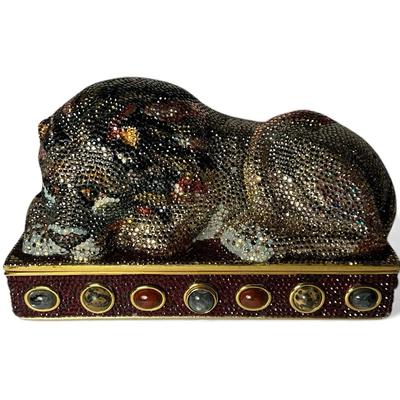 Judith Leiber Rhinestone Lion Minaudière
