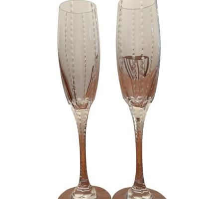 Faberge Champagne Flute Set Of 2