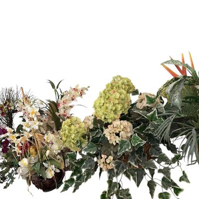 Large Assorted Faux Floral Arrangements – Orchids, Hydrangeas & Greenery