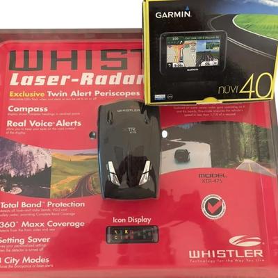 Garmin GPS System + Whistler Laser Radar