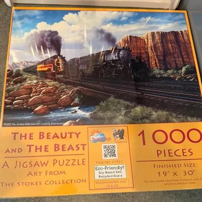 SunsOut “The Beauty and The Beast” 1000-Piece Jigsaw Puzzle – Stokes Collection
