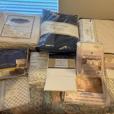 Large Lot of New Bedding & Linens – Noble Excellence, Arch Home Collection, Nobility, Veratex – Mult