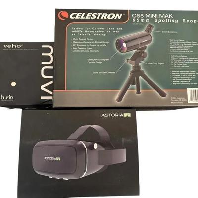 Astoria VR Set & C65 Mini Mak Spotting Scope & Camcorder 
