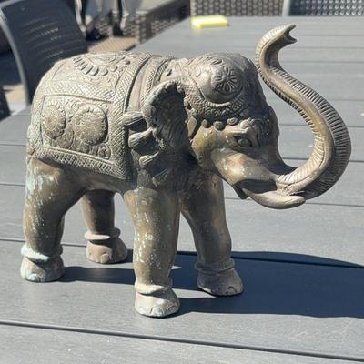 Elephant with Raised Trunk 