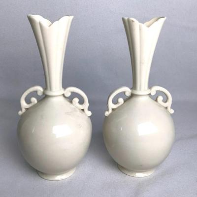 Vintage Lenox “Coupe Off White” Vases 