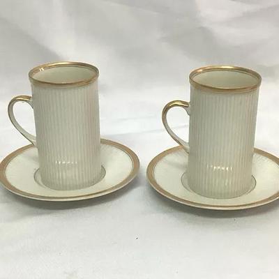Fitz & Floyd Espresso Cups/Saucers c. 1982
