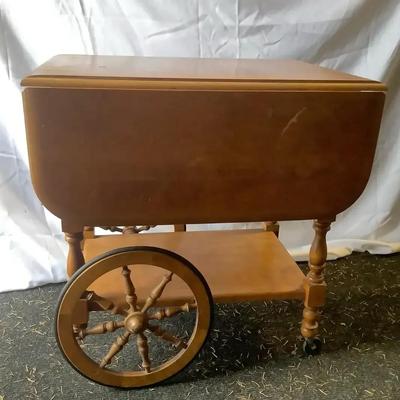 Drop Leaf Tea Cart