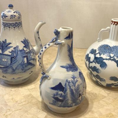 Asian teapot urns