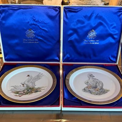 Ltd ed collectible boehm plates
