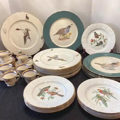 Bird themed china tea sets