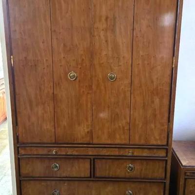 Heritage pecan armoire