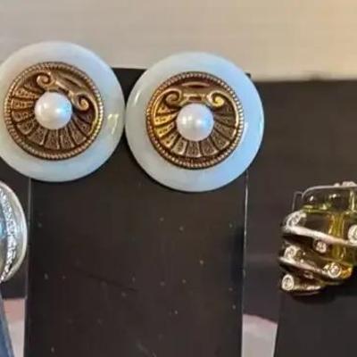 925 kenneth lane & vintage earring