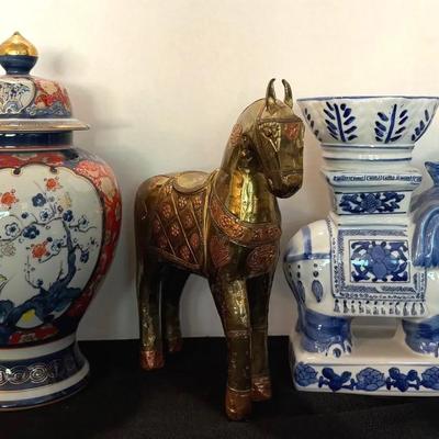 Asian made pottery decor