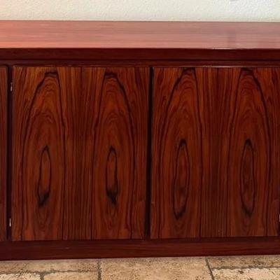Cherry wood console