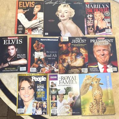 Collector edition magazines m monroe, elvis,