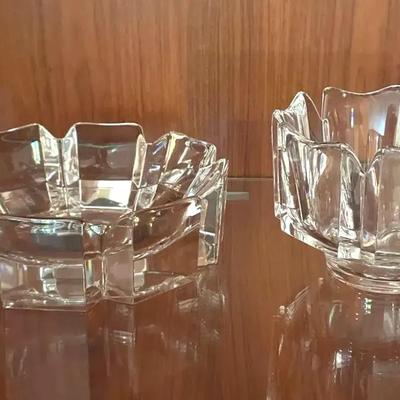 Orrefors corona” crystal bowls