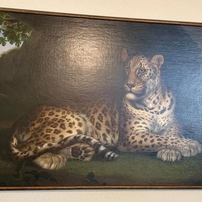 Large leopard painting