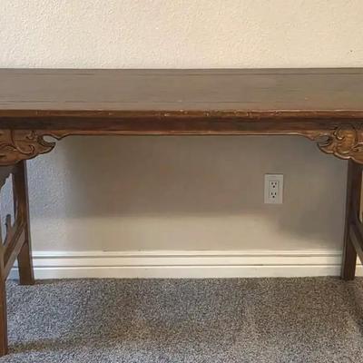 Asian carved table
