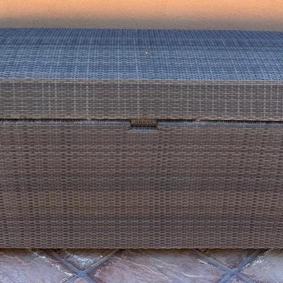 Large woven storage bin