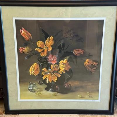 Floral still life lithograph patricia stillman